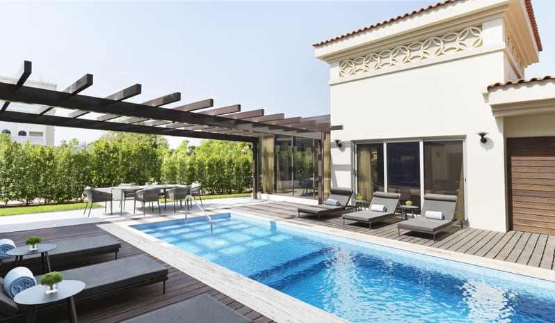 Rabdan Villa Pool (day) - The Ritz-Carlton Abu Dhabi, Grand Canal